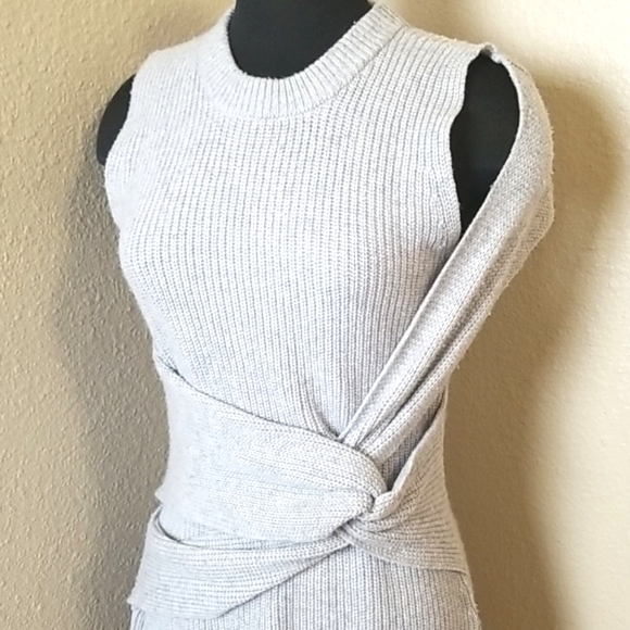 3.1 Phillip Lim Wool Draped Twist Tank Dress - Picture 2 of 7